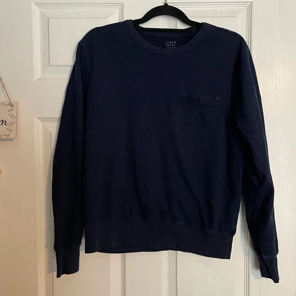 J. Crew Men's Dark Blue/Navy long sleeve shirt size medium
